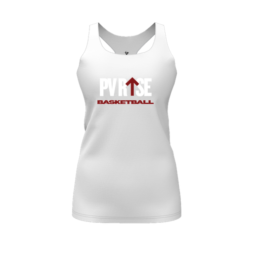 [FT0TRBWH-FYS-LOGO1] Decker Racerback Tank Top (Female Youth S, White, Logo 1)