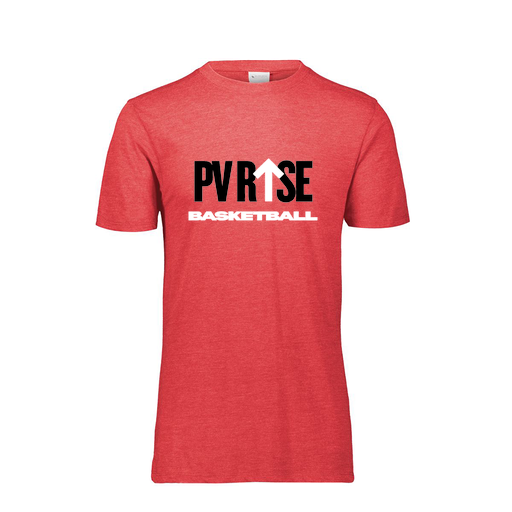 [FTSCUBRD-YS-LOGO2] Decker Youth Tri-Blend T-Shirt - Short Sleeve (Youth S, Red, Logo 2)