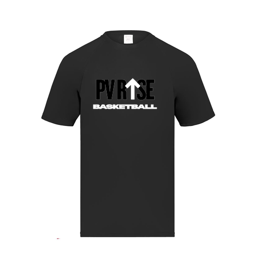 [2791.080.S-LOGO2] Youth Smooth Sport T-Shirt (Youth S, Black, Logo 2)