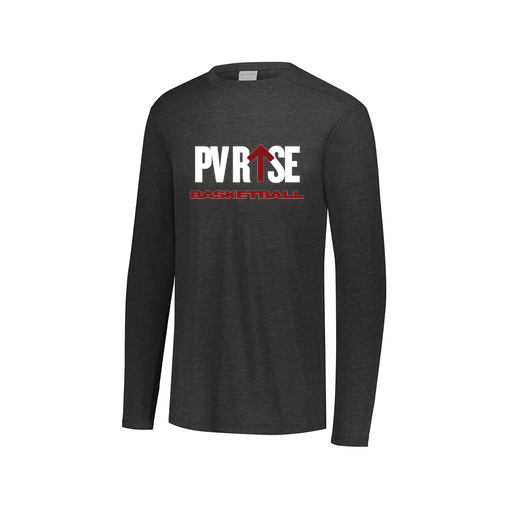 [FTLCUBBK-AXS-LOGO1] Decker Men's Tri-Blend T-Shirt - Long Sleeve (Adult XS, Black, Logo 1)