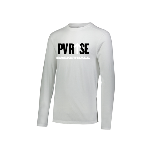 [FTLCUBWH-YS-LOGO2] Decker Youth Tri-Blend T-Shirt - Long Sleeve (Youth S, White, Logo 2)